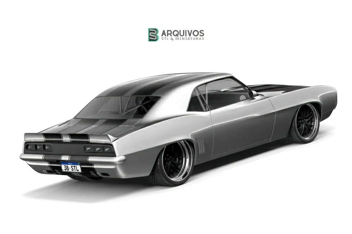 Modelo 3D STL - Chevrolet Camaro Pro Touring Custom 1969 — foto 5